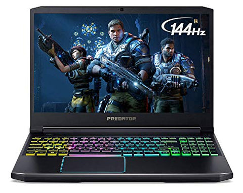 Acer Predator Helios 300 Gaming Laptop, Intel Core i7-9750H, GeForce GTX 1660 Ti, 15.6" Full HD 144Hz Display, 3ms Response Time, 16GB DDR4, 512GB PCIe NVMe SSD, RGB Backlit Keyboard, PH315-52-710B