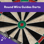 Viper Shot King Regulation Bristle Steel Tip Dartboard Set with Staple-Free Bullseye, Metal Radial Spider Wire, High-Grade Compressed Sisal Board with Rotating Number Ring, Includes 6 Steel Tip Darts