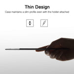 ESR Pencil Holder Compatible with The Apple Pencil (1st and 2nd Gen), Elastic Pocket [Stylus Pens Protected and Safe] Pouch Adhesive Sleeve Attached to Case for Stylus Pens - Black