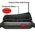 KINPEI for Apple Watch Series 3/2/1 Screen Protector 42mm [2Pack][3D Tempered Glass Full Coverage][Scratch Resistant][Waterproof] Tempered Glass Film for Apple iWatch (42mm)