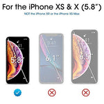 amFilm Glass Screen Protector for iPhone XS / X (5.8 Inch)(3 Pack) iPhone 10s / 10 Tempered Glass with Easy Installation Tray