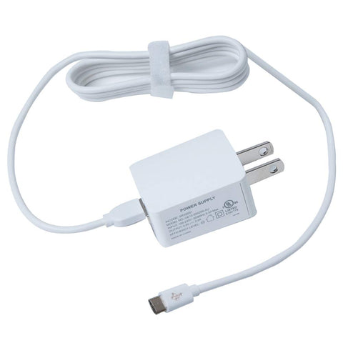 AC Charger Adapter for Amazon Kindle Paperwhite E-reader with 5ft Micro USB Cable(White)
