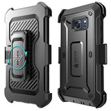 Galaxy S7 Case, SUPCASE Full-body Rugged Holster Case with Built-in Screen Protector for Samsung Galaxy S7 (2016 Release), Unicorn Beetle PRO Series - Retail Package (Black/Black)