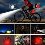 AKALE USB Rechargeable Bike Light Set,Super Bright LED Bicycle Lights Front and Rear, 4 Light Modes, IPX4 Waterproof, Easy to Install for Men Women Kids Road Mountain Cycling ( Silver 2 Pack)