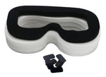 Lunies Disposable Hygiene Eye Mask with Sponge Mat and Magic Sticks Compatible for H-T-C Vive VR Virtual Reality Headset White