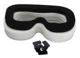 Lunies Disposable Hygiene Eye Mask with Sponge Mat and Magic Sticks Compatible for H-T-C Vive VR Virtual Reality Headset White