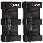 OxGord Roll Bar Grab Handle Grips Set for Jeep, UTV, ATV - Strap Fits 1 1/2 to 3 Inch Bars - Pack of 2, Black