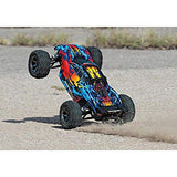 Traxxas 67076-4 Rustler 4x4 VXL Off Road Electric Remote Control RC Car with Remote Control for Adults and Kids, Red
