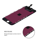 YPLANG Screen Replacement Black Compatible for iPhone 6 Screen Replacement LCD Display Digitizer Frame Assembly Full Repair Kit, with Repair Tools and Flowchart (iPhone 6-Black)