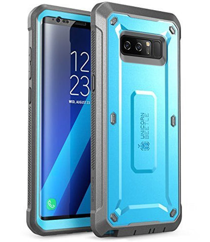 Samsung Galaxy Note 8 Case, SUPCASE Full-Body Rugged Holster Case with Built-in Screen Protector for Galaxy Note 8 (2017 Release), Unicorn Beetle Shield Series - Retail Package (Blue)
