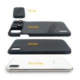 iPhone Xs Max Lens, 6 in 1 Dual Phone Camera Lens Kit [ 180 Degree Fisheye, 0.65X Super Wide Angle, 10X/20X Macro, 2X Zoom Telescope Lens ] with Phone Protective Case Cover for Apple iPhone Xs Max
