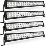 LED Light Bar YITAMOTOR 4 Pack 24 inches 120W Spot Flood Combo LED Work Light Fog Driving Light Off Road Light Bar Compatible for Pickup, Jeep, SKU, ATV, 4x4, Tractor, Truck, Boat, Car