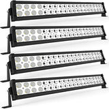 LED Light Bar YITAMOTOR 4 Pack 24 inches 120W Spot Flood Combo LED Work Light Fog Driving Light Off Road Light Bar Compatible for Pickup, Jeep, SKU, ATV, 4x4, Tractor, Truck, Boat, Car