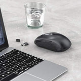 Wireless Mouse 2.4G Jelly Comb Computer Mouse for Laptop with Adjustable DPI 1000/1600/2400 Level Mouse Wireless with PC/Desktop/Windows/MAC OS of Mac Mouse (Black and Sliver)