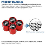 A ABIGAIL Tires Valve Stem Caps for Jeep Grand Cherokee Wrangler Compass Cherokee Renegade Patriot Grand Comander Decoration Accessories