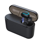 Eleproof Bluetooth Earpiece, Bluetooth 5.0 Wireless Earbud 100-Hour Playing Time Mini Single Bluetooth Earbud with Portable Charging Case Invisible Car Bluetooth Headset for Hands-free Calls (One Pcs)