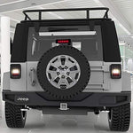 Upgraded Jeep Wrangler JK LED Tail Lights Smoked & Smoked Third High Brake Light - Reverse Lights Turn Signal Lamps Brake Lights Running Lights for Jeep Wrangler JK 2007-2018, 1 Year Warranty