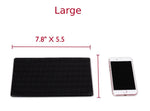 Extra Thick Sticky Anti-Slip Gel Pad, Mini-Factory Premium Universal Non-Slip Dashboard Mat for Cell Phones, Sunglasses, Keys, Coins and More - Black (Large Size: 7.8" X 5.5")