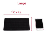 Extra Thick Sticky Anti-Slip Gel Pad, Mini-Factory Premium Universal Non-Slip Dashboard Mat for Cell Phones, Sunglasses, Keys, Coins and More - Black (Large Size: 7.8" X 5.5")