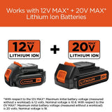 BLACK+DECKER 20V MAX Lithium Battery Charger, 2 Amp (BDCAC202B)