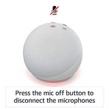 All-new Echo Dot (4th Gen) + Amazon Smart Plug | Glacier White