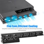 PS4 Pro Turbo Cooling Fan - ElecGear External USB Cooler with Auto Temperature Sensor Controlled Radiator Heat Exhaust for Sony PlayStation 4 Pro Console