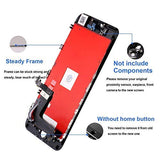 for iPhone 7 Screen Replacement - LCD Display 3D Touch Screen Digitizer Frame Full Assembly with Repair Tool Kits and Screen Protector (Black 4.7 Inch)