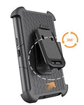 Galaxy S7 Case, DUEDUE Ring Kickstand Belt Clip Holster,Shockproof Heavy Duty Hybrid Hard PC Soft Silicone Full Body Rugged Protective Case for Samsung Galaxy S7 (G930), Black