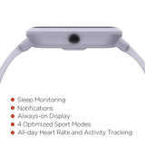 Amazfit BIP smartwatch by Huami with all-day heart rate and activity tracking, sleep monitoring, GPS, 30-day battery life, Bluetooth (White Cloud)