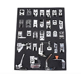 Professional Domestic Sewing Foot Presser Foot Presser Feet Set for Singer, Brother, Janome,Kenmore, Babylock,Elna,Toyota,New Home,Simplicity and Low Shank Sewing Machines (32 PCS)