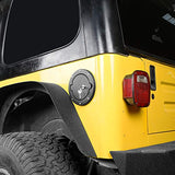 Hooke Road Locking Fuel Gas Tank Cap Cover for 1997-2006 Jeep Wrangler TJ
