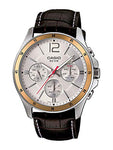 Casio Enticer Chronograph White Dial Men's Watch - MTP-1374L-7AVDF (A835)