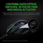 Razer Basilisk Ultimate HyperSpeed Wireless Gaming Mouse: Fastest Gaming Mouse Switch, 20K DPI Optical Sensor, Chroma RGB Lighting, 11 Programmable Buttons, 100 Hr Battery, Classic Black