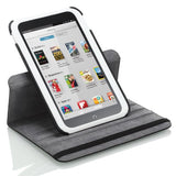 MoKo(TM) 360 Degree Rotating Cover Case for Barnes & Noble Nook Full HD 7" Inch Tablet, Black (with Vertical and Horizontal Stand, and Smart Cover Auto Sleep/Wake Function)-