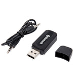 USB Bluetooth Receiver for Car, Music Streaming Car Kit, Portable Wireless Audio Adapter 3.5mm Aux Cable