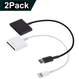 8P to 30P Adapter, 2Pack 8P to 30P Charge & Sync Cable Adapter Converter for Phone X/8/7/7 Plus/6s/6s Plus/6/6 Plus/SE/5s/5c/5 (2PCS)