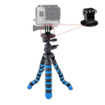 AVAWO Universal 12" Inch Flexible Tripod Wrapable Leg Quick Release Plate for GoPro, iPhone 7 6 6S Plus 5S Samsung note S7 S6 Smartphone + GoPro Tripod Mount + Cell Phone Tripod Adapter