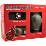 Triple Eight Saver Series Pad Set with Kneesavers, Elbowsavers and Wristsavers, Junior, Black