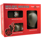 Triple Eight Saver Series Pad Set with Kneesavers, Elbowsavers and Wristsavers, Junior, Black