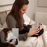 COSY HOLDER Pumpkin Beanbag Cushion - Tablet & E-Reader (eBook) Holder/Stand. Ideal for iPad, Samsung Galaxy, Kindle & Books. Holds Your Device at Any Viewing Angle. Ideal for Home or Travel (Black)