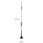 Lysignal 12dBi High Gain Omni-Directional SMA Male Antenna, 700MHz-2700MHz Wide Band 2.4GHz WCDMA 3G 4G LTE GSM Magnentic Antenna with 10ft Cable