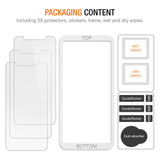 Trianium (3 Packs) Screen Protector Designed for Apple iPhone XS Max 2018 Premium HD Clarity 0.25mm Tempered Glass Screen Protector with Easy Installation Alignment Case Frame[3D Touch] (3-Pack)