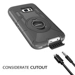 Galaxy S7 Case, DUEDUE Ring Kickstand Belt Clip Holster,Shockproof Heavy Duty Hybrid Hard PC Soft Silicone Full Body Rugged Protective Case for Samsung Galaxy S7 (G930), Black