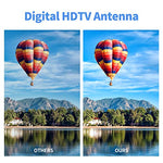 Outdoor Amplified Digital HDTV Antenna 150 Mile Long Range -360 Degree Rotation with Wireless Remote/Mount Pole/33 feet RG6 Coaxial Cable,for UHF/VHF/4K/1080p High Reception-Supports 2 TVs
