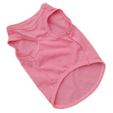 Howstar Pet Shirt, Soft Cotton Puppy Vest Dog Shirt Pet Clothes Summer Sweatshirt (M, Pink)