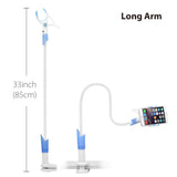 Avantree Cell Phone Clip Holder, Gooseneck Clamp Universal Lazy Mount Flexible Long Arm Bracket for 3.5-6.3 Phones Mobile Stand for Bed, Office, Kitchen CP901