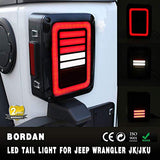 Wrangler JK LED Tail Lights Smoked for 07-17 Wrangler Reverse Light Turn Signal Lamp Running Lights