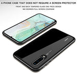 Huawei P30 Pro Case, ZHIKE Magnetic Adsorption Case Front and Back Tempered Glass Full Screen Coverage One-piece Design Flip Cover for Huawei P30 Pro (Clear Black)