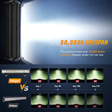 Nilight - ZH003 20Inch 126W Spot Flood Combo Led Light Bar 4PCS 4Inch 18W Spot LED Pods Fog Lights for Jeep Wrangler Boat Truck Tractor Trailer Off-Road,2 years Warranty