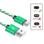 USB C Charger Cable,5-Pack 2M USB Type C Cable Nylon Braided Type C Charging Cable Compatible with Samsung Galaxy S10 Plus S9 Note 9 8 S8,Google Pixel XL 3,LG G5 G6 V30 G7 thinq V20 USB Type C Cord